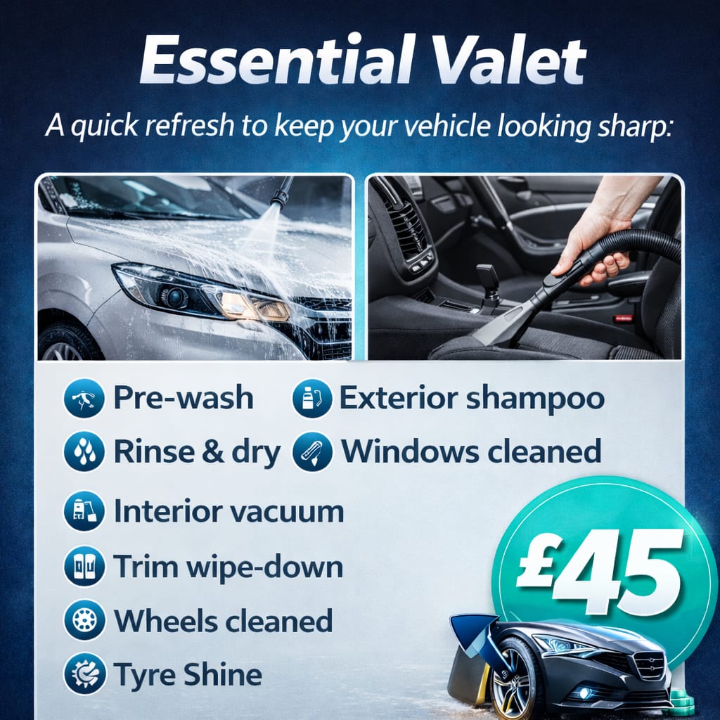 Essential Valet A quick refresh to keep your vehicle looking sharp